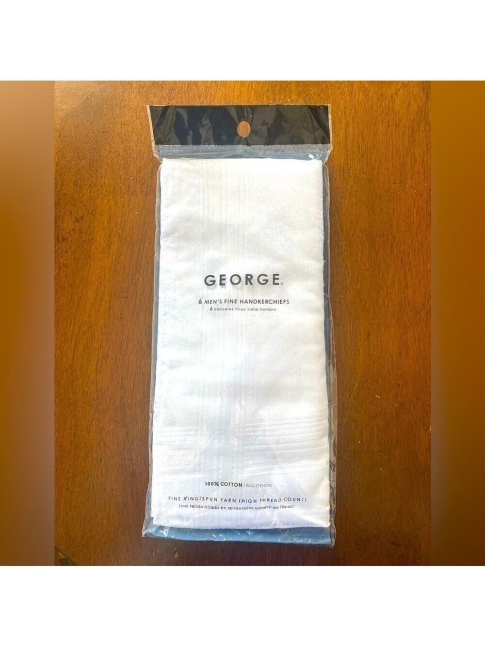 NWT- George fine handkerchief 6 in a pack white high thread count